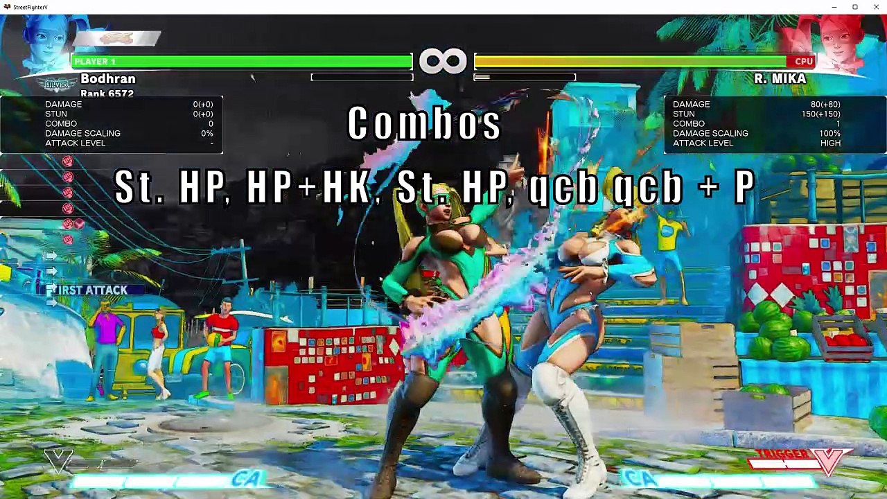 Street Fighter V:  R. Mika Basics and Combos
