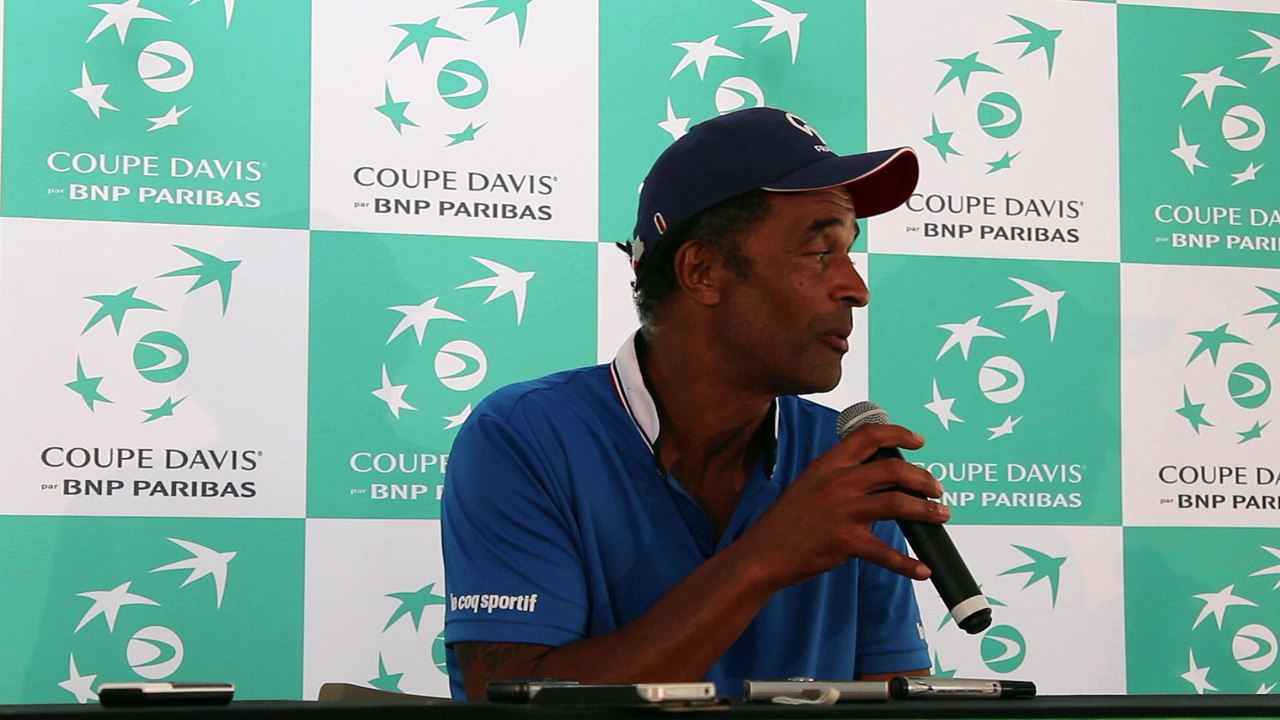 Coupe Davis 2016 - Yannick Noah : "Ce sont les Tchèques qui se démerdent