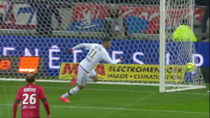 But de Rachid Ghezzal (Lyon 1-0 Guingamp)