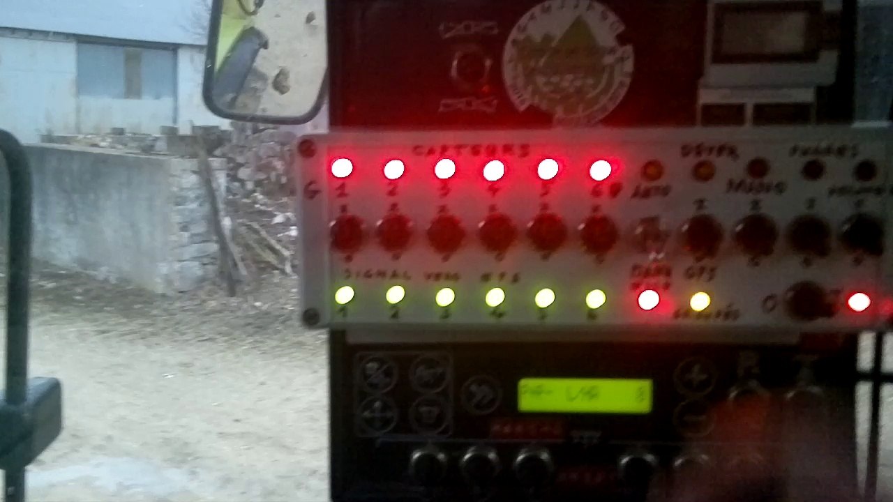 Boitier de commande d'enregistrement du système GPS (6 tronçons)