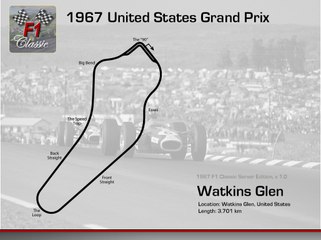 Tour de piste à Watkins Glen 67' en Tyrrel F1 71' sur Rfactor 1