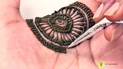 Popular PEACOCK Styled MEHNDI DESIGN TUTORIAL