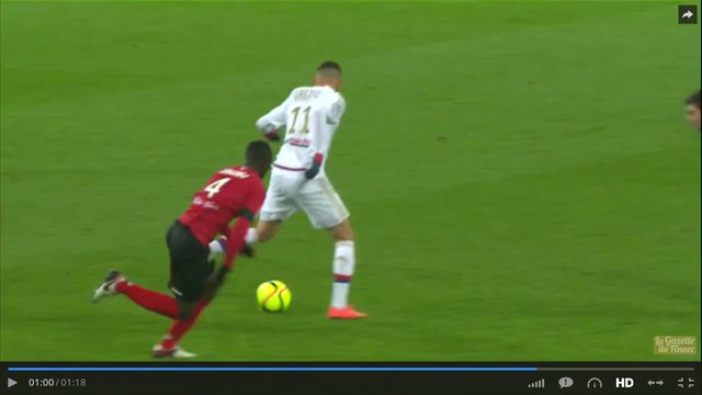 Superbe passe décisive de Ghezzal contre Guingamp!