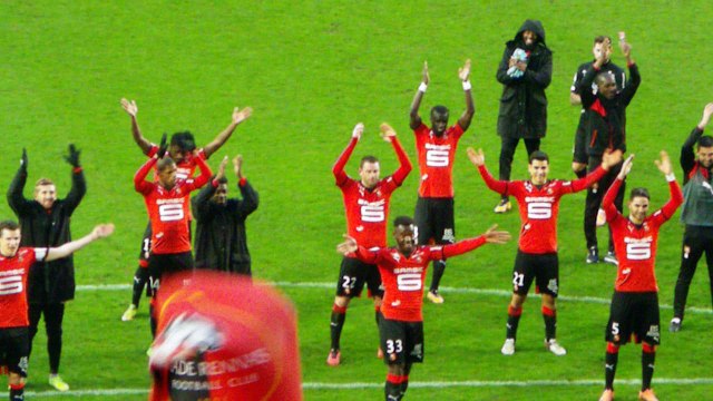 06/03/16 : SRFC-FCN : clapping de victoire