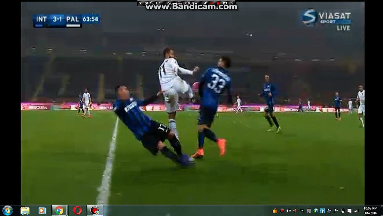 Horror foul on gilardino-inter-palermo-HD