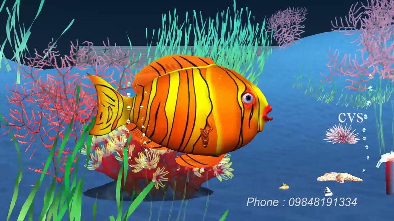 Machli jal ki rani hai - Fish 3D Animation Hindi Nursery rhymes for children ( Hindi Poem )