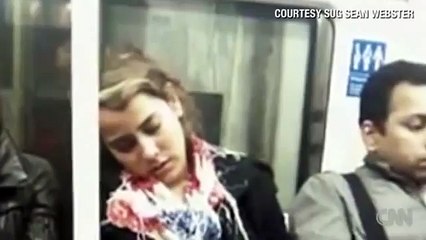 CNN Distraction Snuggling a stranger