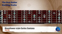 MoonFlower (Flor de Luna) Santana Guitar Backing Track guitar map scale
