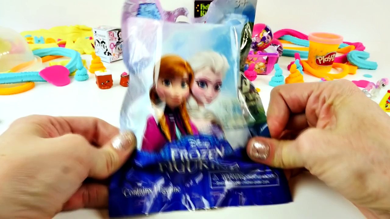 Huge BIRTHDAY Play Doh Cake Surprise Toys Frozen MyLittlePony POP Shopkin Hello Kitty Egg