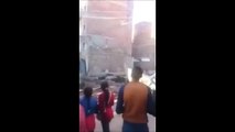 فيديو | لحظة انهيار I منزل من 5 I أدوار بكفر الشيخ I (FULL HD)