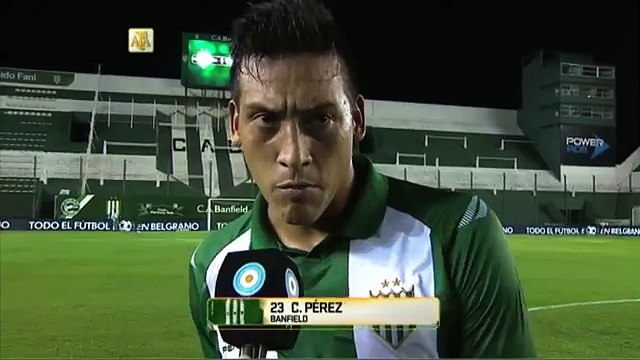 Pérez: Nos vamos con bronca... . Banfield 1 - Quilmes 1. Fecha 3. Primera División 2016.