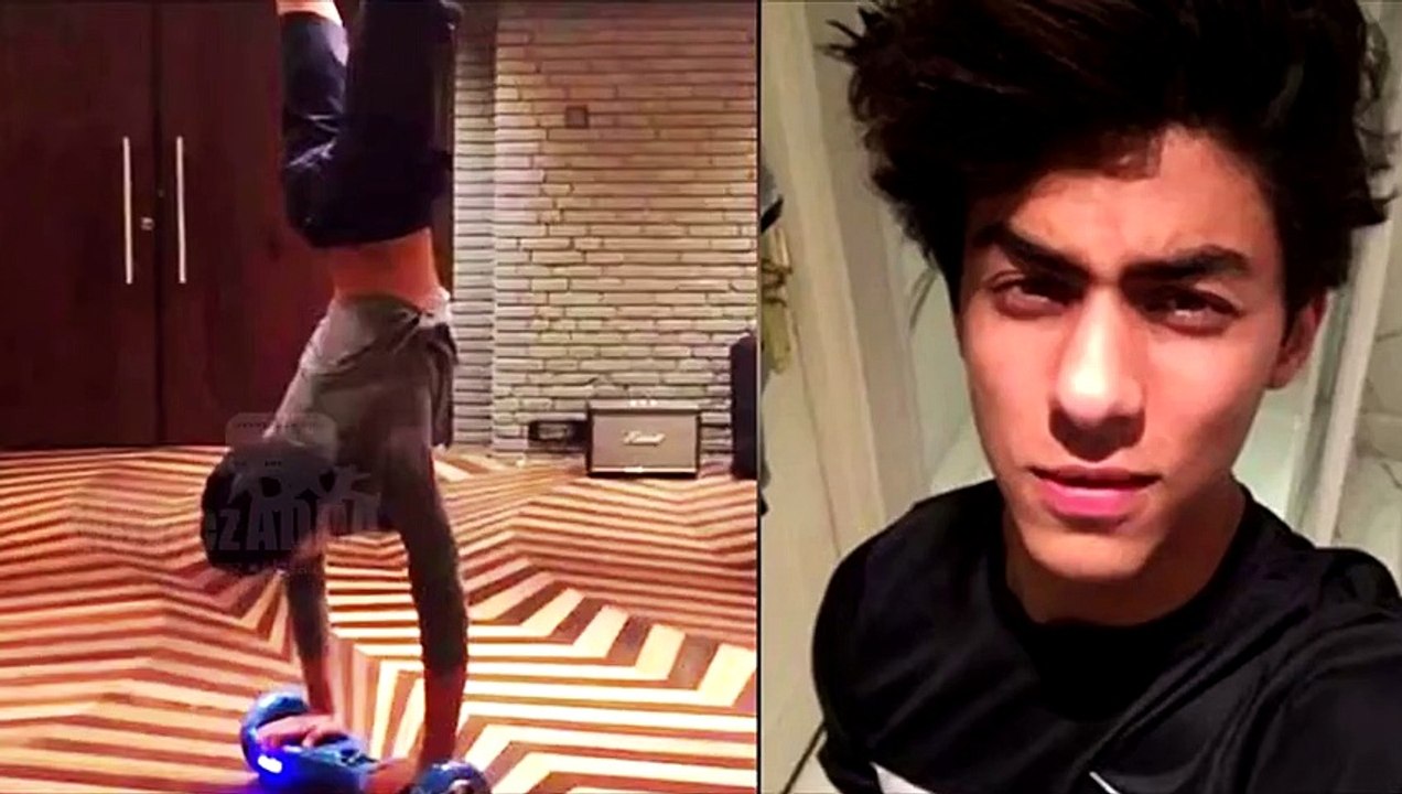 (Video) Shahrukh's Son Aryan Khan Rides IO Hawk UPSIDE DOWN