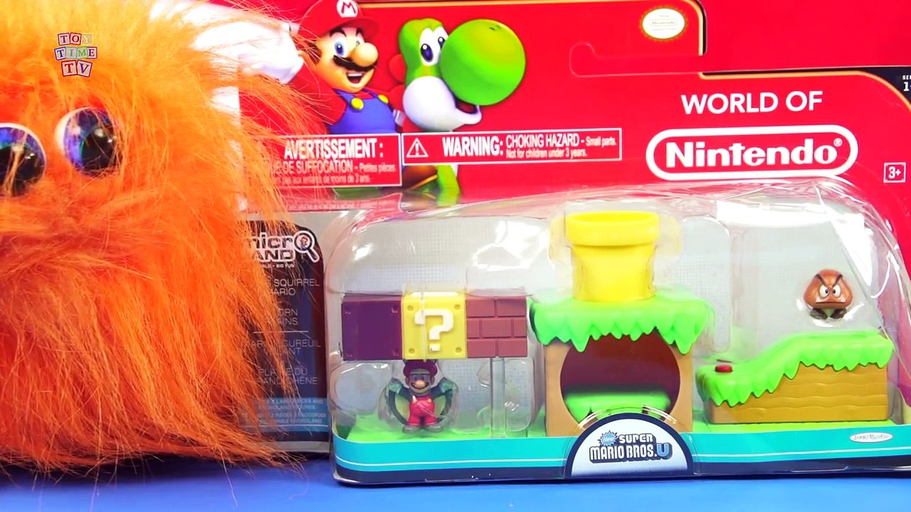 Super Mario Bros U Acorn Plains Collectable Playset Toy Review