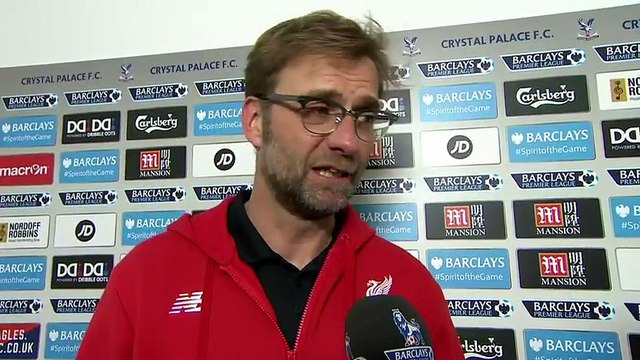 Crystal Palace 1-2 Liverpool: Jurgen Klopp praises players passion