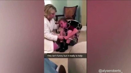 Little Boy Get Stuck In A Table In Texas