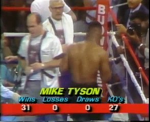 Mike Tyson - Tyrell Biggs. 1987-10-1
 Biggest Boxers