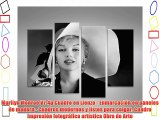 Marilyn Monroe V7-4p Cuadro en Lienzo - Enmarcación en paneles de madera - Cuadros modernos