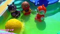 アンパンマン おもちゃ アニメ プール で びっくらたまご おふろ 入浴剤 おもちゃアニメ animekids アニメきっず animation Anpanman Toy Bath additive