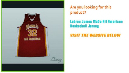 Lebron James McDo All American Basketball Custom Jersey