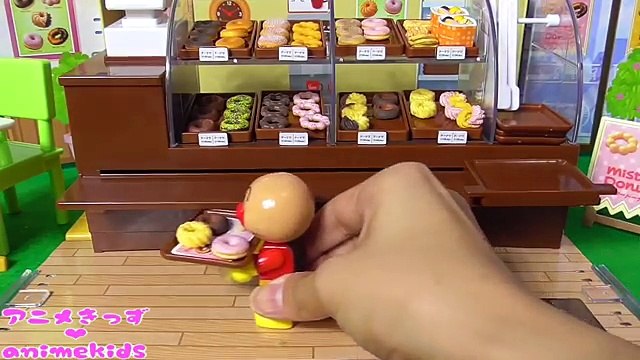 アンパンマン おもちゃ アニメ ミスタードーナツ みんなで仲良く食べよう‼ animekids アニメきっず animation Anpanman Toy mister donut