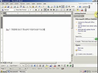 BÀI 7 - TRÌNH BÀY TRANG VĂN BẢN VÀ IN