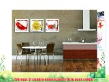 Cuadros en Lienzo 150 x 50 cm Nr. 4204 frutas Cocina enmarcado y listo para colgar calidad