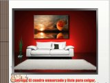 Cuadros en Lienzo 120 x 80 cm Nr. 5022 flor enmarcado y listo para colgar calidad de la marca