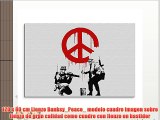 120 x 80 cm Lienzo Banksy_Peace_ modelo cuadro imagen sobre lienzo de gran calidad como cuadro