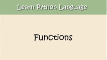 Python Tutorial - Chapter 10. Functions