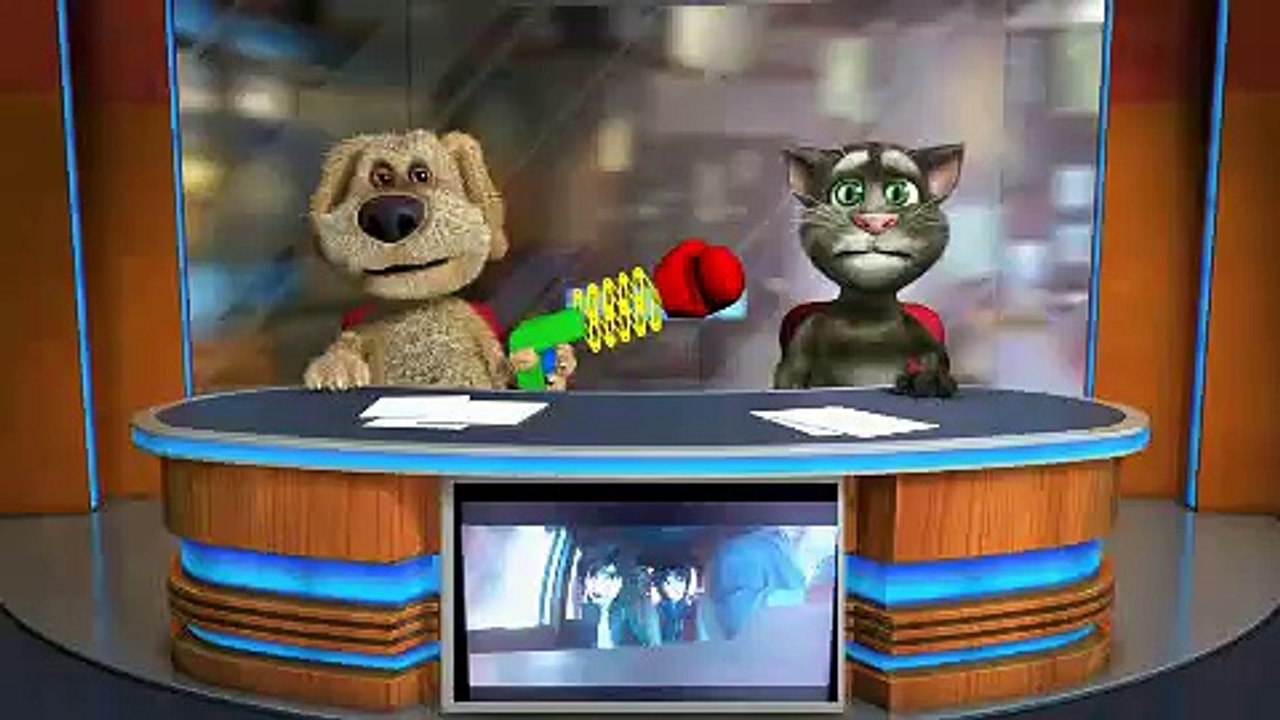 Talking Tom Got Hit by Skipper (from Penguins of Madagascar) or Talking Ben (FULL HD)