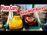 Disney Pixar Cars Races with Neon Racers, Lightning McQueen, and more Cars from Car and Cars2