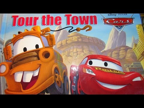 Pixar Cars Tour-The- Town Re-enactment with Lightning McQueen, Mater, Doc Hudson, Rusty and Dusty