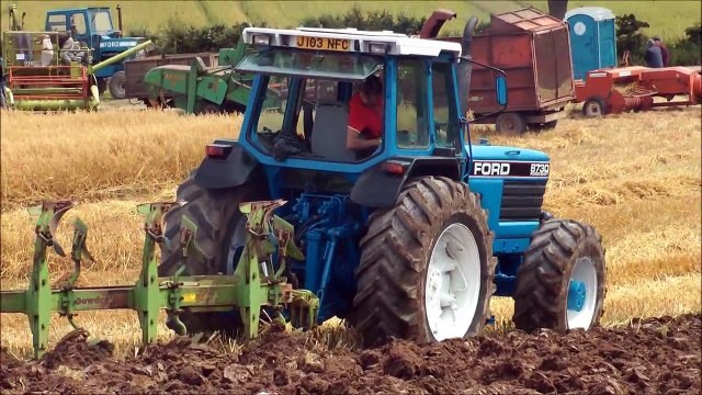 Big Ford tractor ploughing