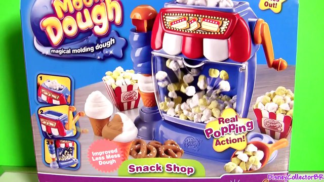 Moon Dough Popcorn Machine Movie Snacks Shop Make Ice Cream Sundae Pretzels Plastilina Pla