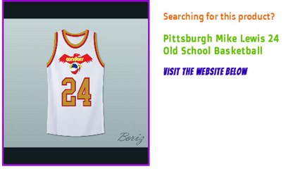 Pittsburgh Mike Lewis 24 Old School Basketball