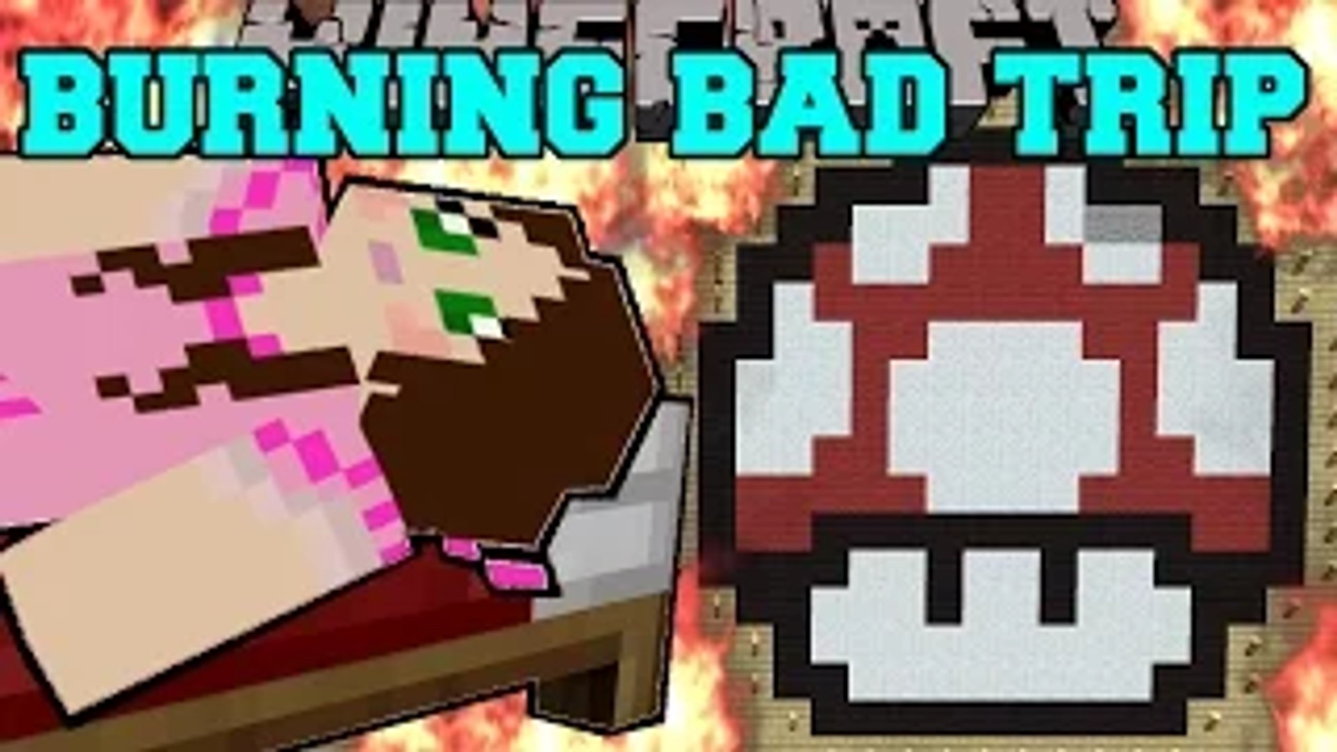 ⁣PopularMMOs PAT AND JEN Minecraft: BURNING BAD TRIP Mini-Game GamingWithJen
