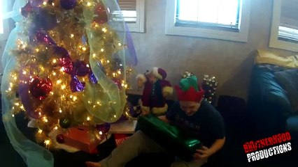 The " Fake Hoverboard Prank ! " - EPIC PRANK FAIL ! - FAT KID RAGES AND DESTROYS CHRISTMAS TREE !