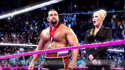 The Rock regresa a Raw y ataca a Rusev Audio Español Latino