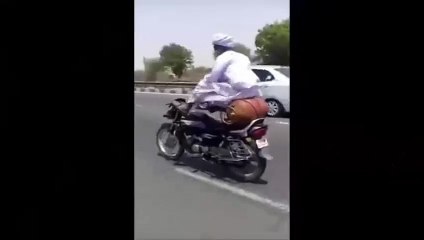 Ha Ha Amazing Stunt Man Baba Jee Going On Bike