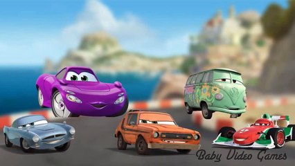 Disney Cars Kids Songs Nursery Rhymes | Daddy finger family cartoon song