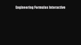 Read Engineering Formulas Interactive Ebook Free