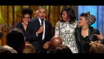 Barack Obama sings at Ray Charles tribute event.