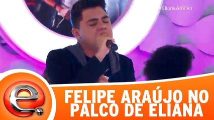 Felipe Araújo canta no programa da Eliana