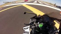 Full Video, Hyperbike Races Ninja H2R VS Bugatti Veyron, 1350hp GT R & McLaren 12C on Airstrip