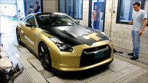 Nissan GT-R Switzer P800 - Dyno run with backfire!