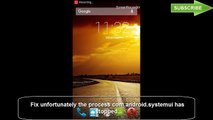 how to fix unfortunately the process com.android.systemui has stopped