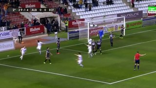 Gol de Jona en el Albacete Balompié (1 0) Elche CF