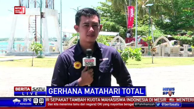Warga Bangka Belitung Antusias Sambut Gerhana Matahari