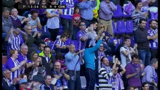 Gol de Juan Villar en el Real Valladolid CF (2 1) CD Mirandés