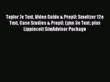 Read Taylor 7e Text Video Guide & PrepU Smeltzer 12e Text Case Studies & PrepU Lynn 3e Text